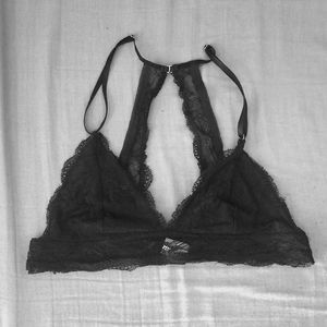 black lace bralette